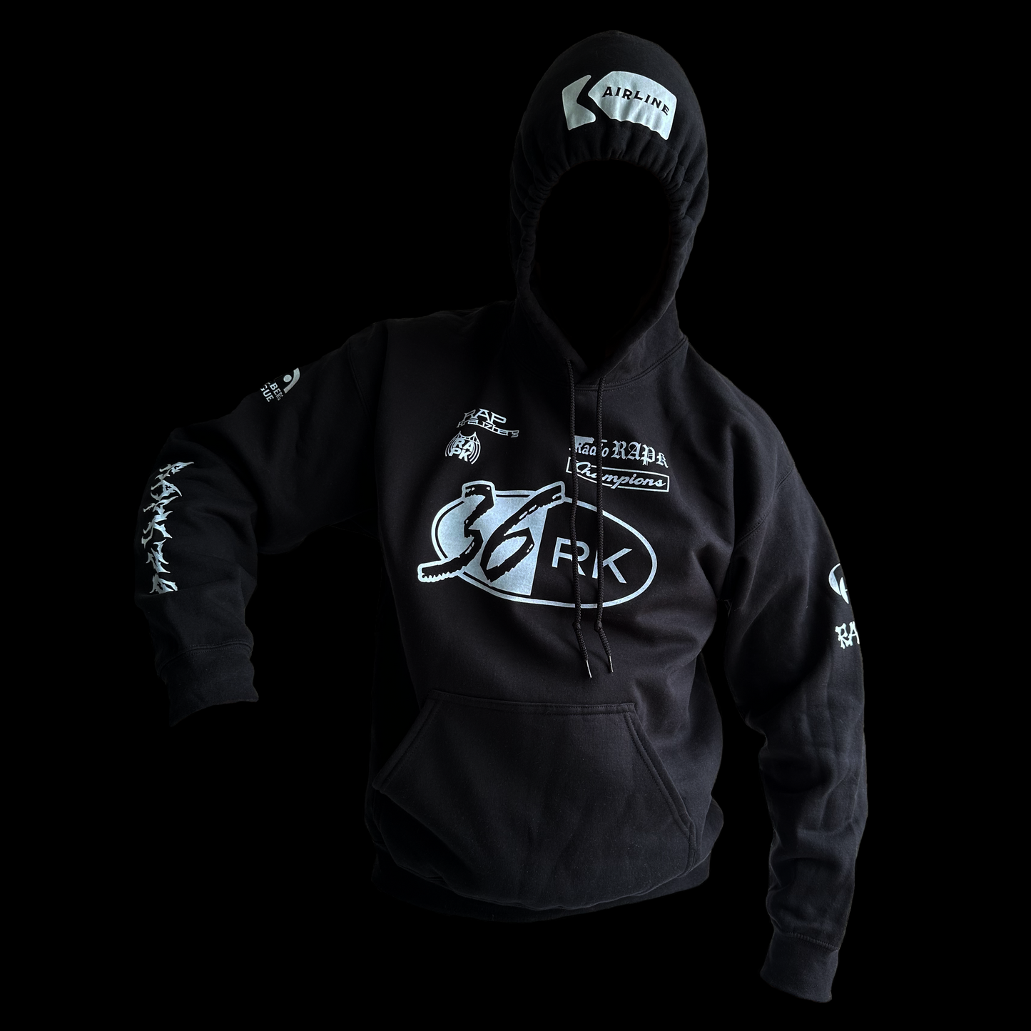 HOODIE RAPK LIVE TOUR 2025 SCHWARZ