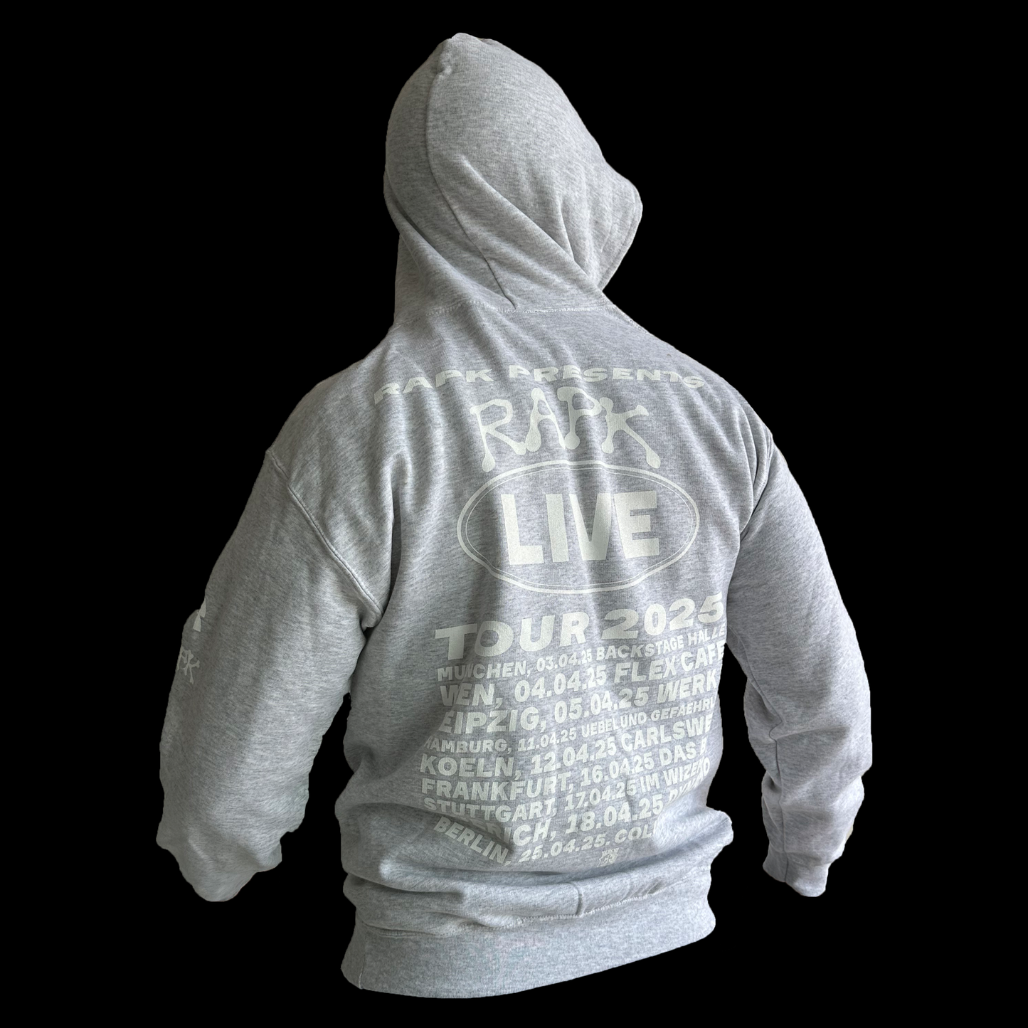 HOODIE RAPK LIVE TOUR 2025 GRAU