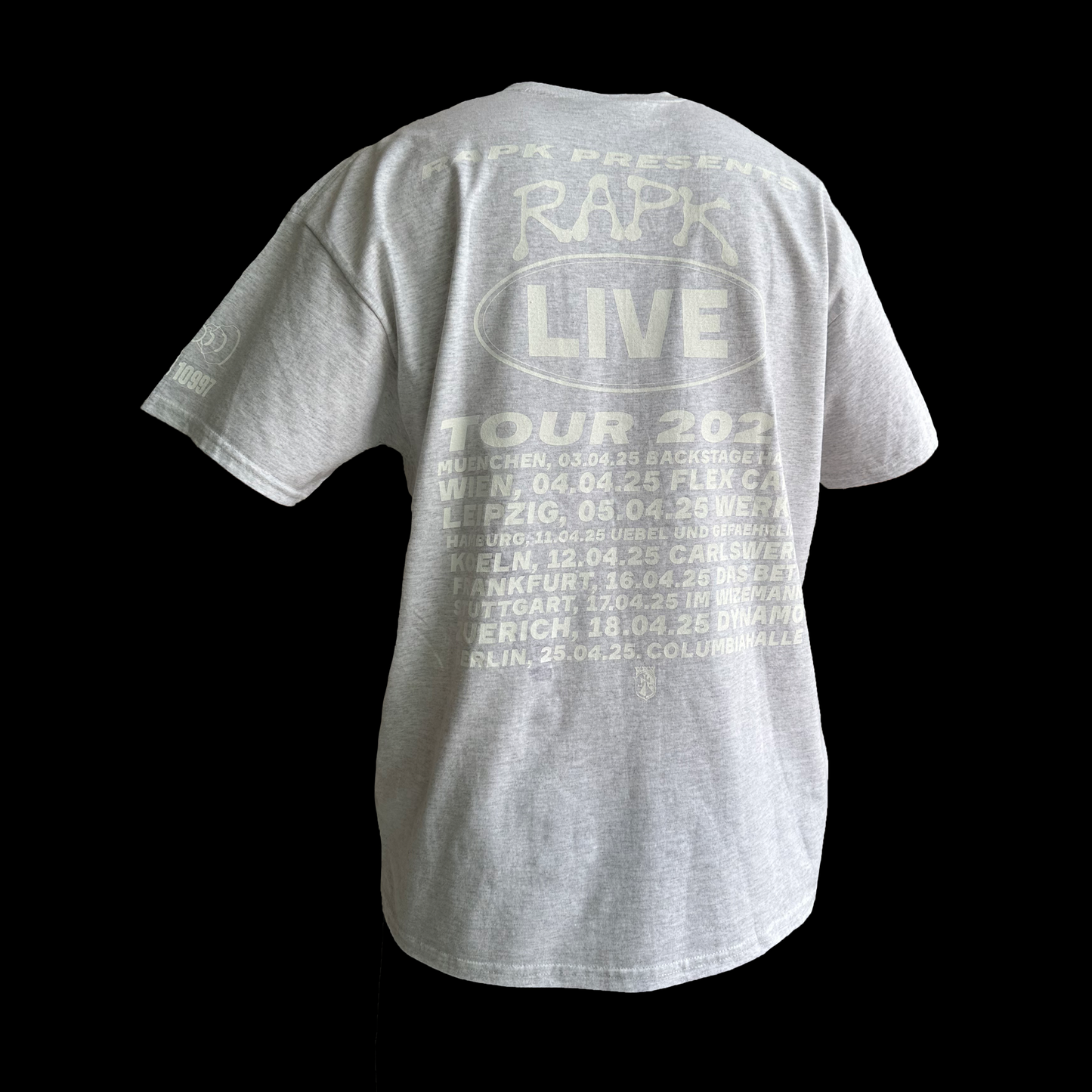 SHIRT RAPK LIVE TOUR 2025 GRAU